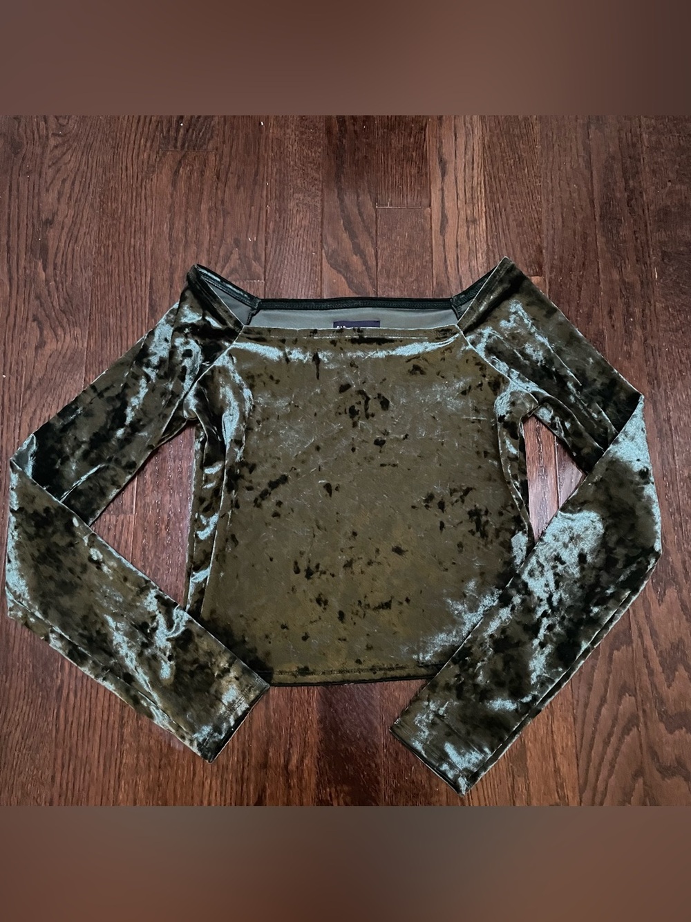 Velvet crop top